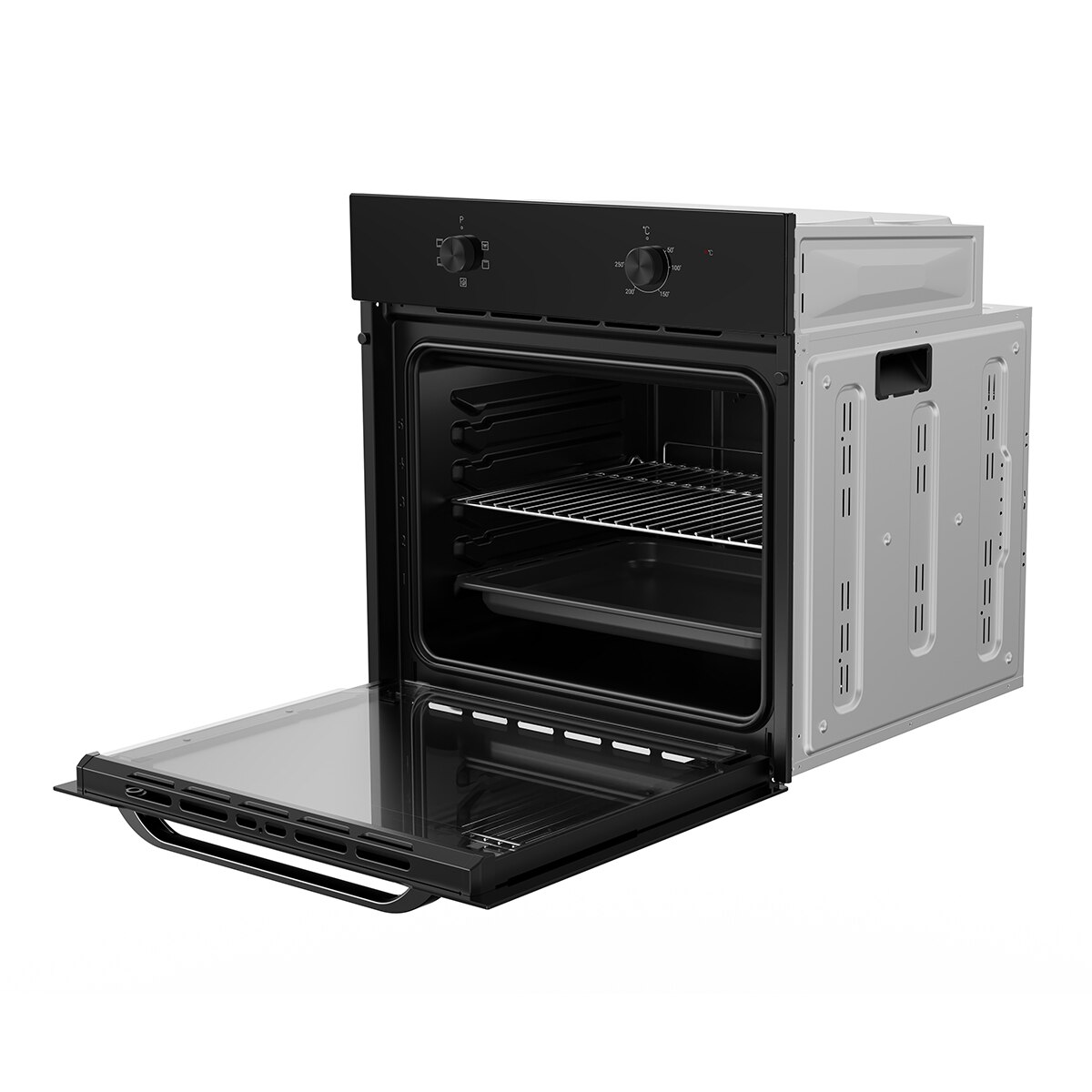 Horno convencional Indesit mecánico 70 litros - IFO 6220 BL Negro-4