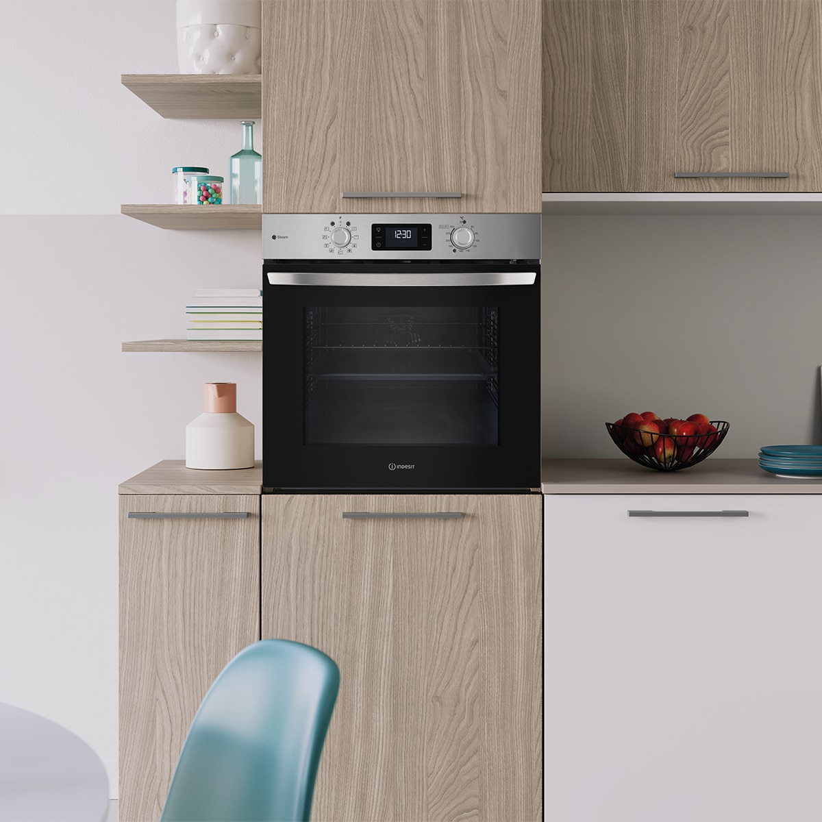 Horno multifunción Indesit pirolítico e hidrolitico - IO 278PS X Inox-11
