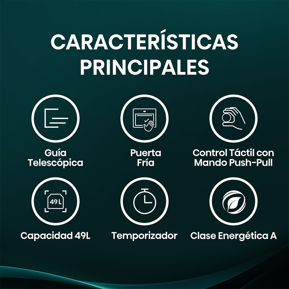 Horno multifunción compacto Hisense con diseño horno de leña negro - BI44221ABG - Cristal negro Cristal negro-3