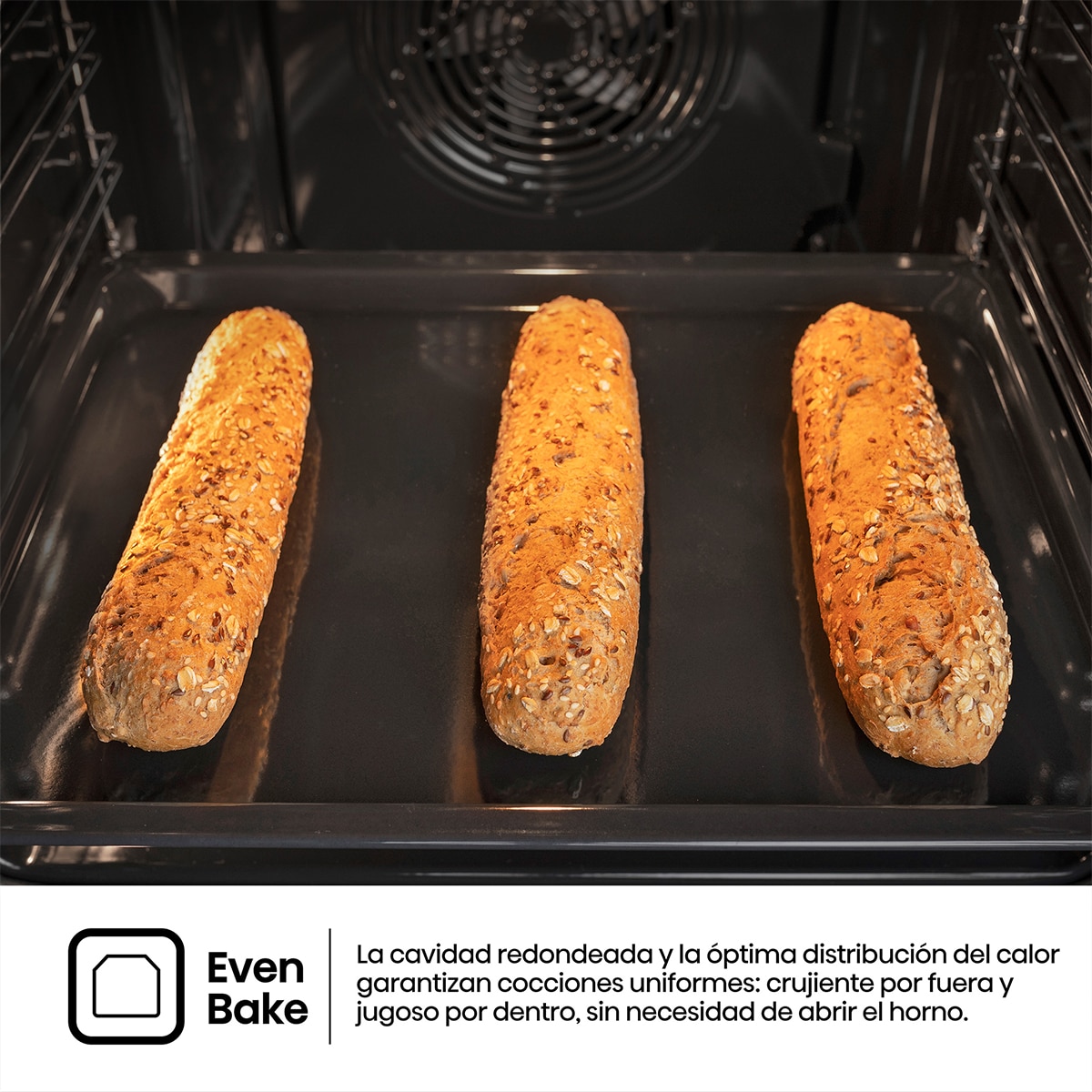 Horno multifunción compacto Hisense con diseño horno de leña negro - BI44221ABG - Cristal negro Cristal negro-5