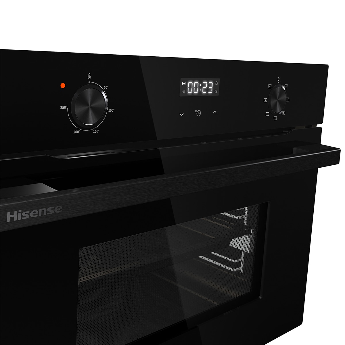 Horno multifunción compacto Hisense con diseño horno de leña negro - BI44221ABG - Cristal negro Cristal negro-15