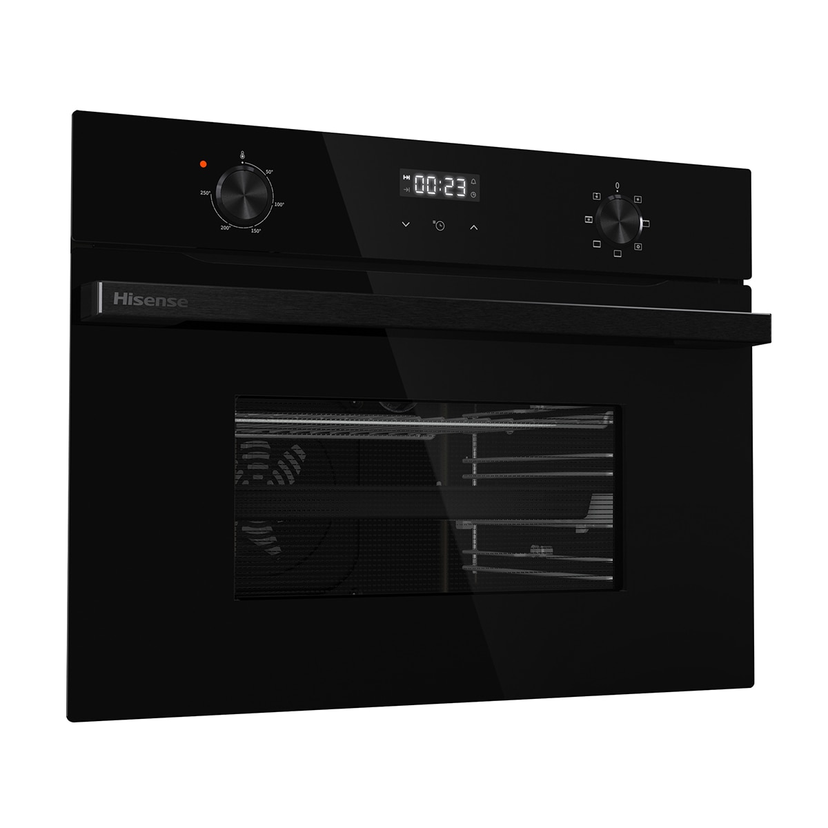 Horno multifunción compacto Hisense con diseño horno de leña negro - BI44221ABG - Cristal negro Cristal negro-17
