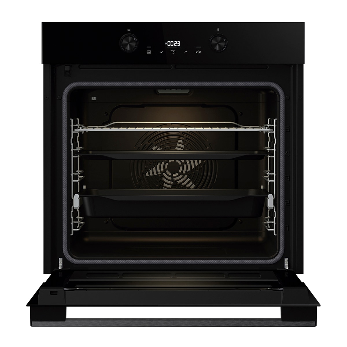 Horno multifunción pirolítico Hisense con función Air Fry - BI64223EPBG - Cristal negro Cristal negro-15
