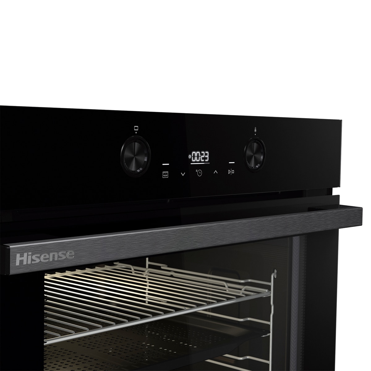 Horno multifunción pirolítico Hisense con función Air Fry - BI64223EPBG - Cristal negro Cristal negro-16