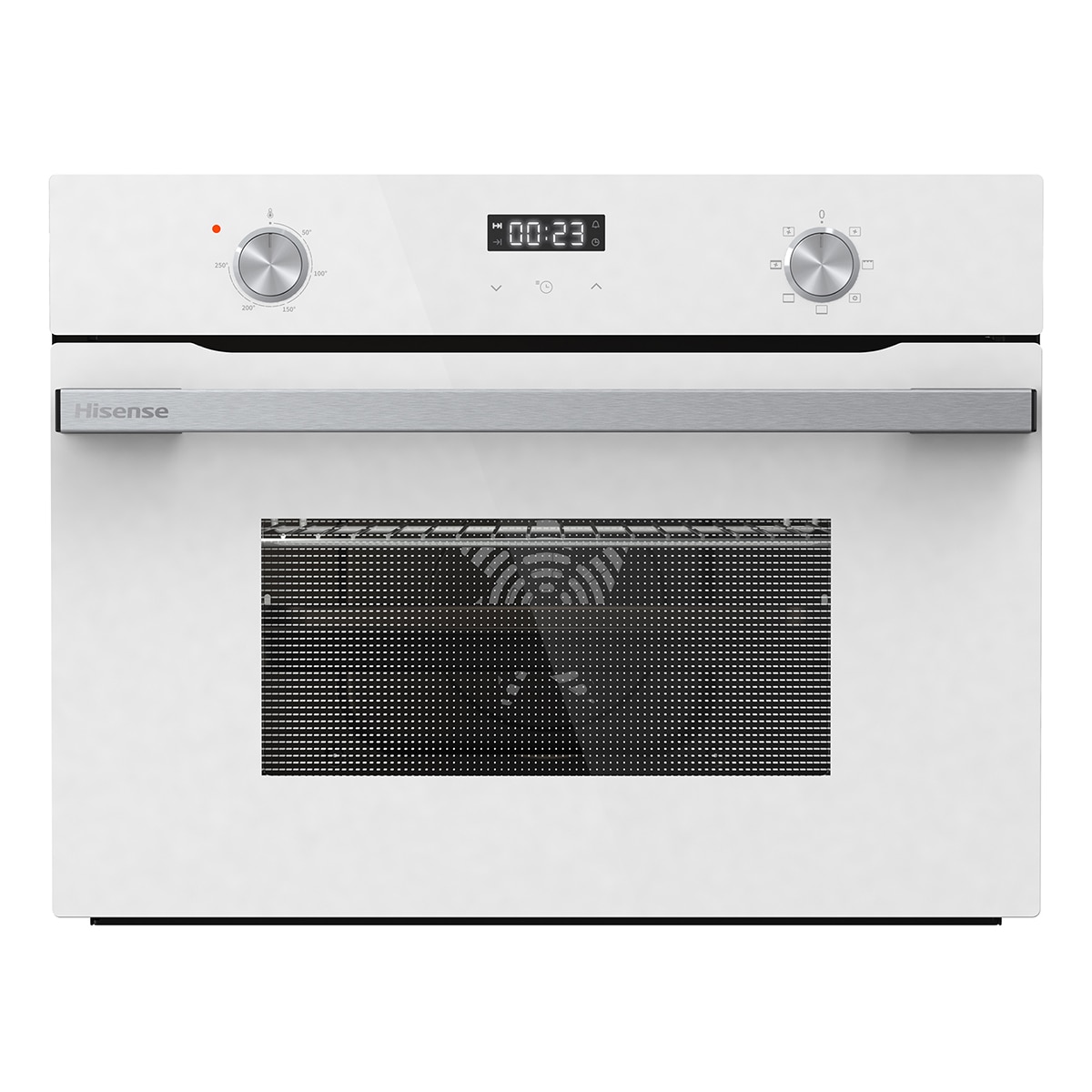 Imagen 0 de Horno multifunción compacto Hisense con diseño horno de leña blanco - BI44221AWG Cristal blanco