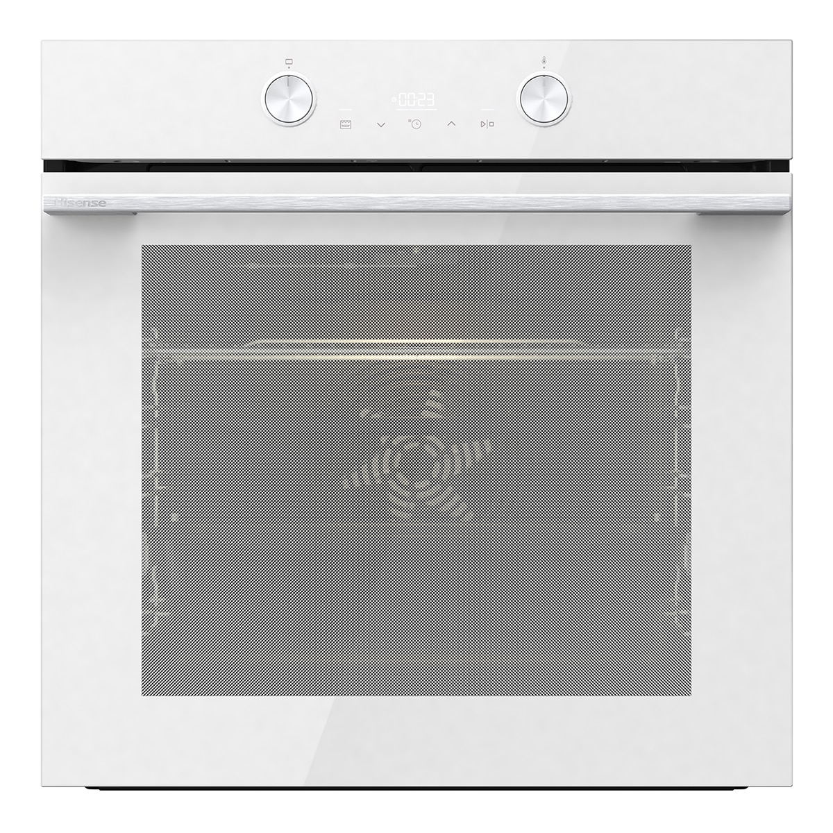 Imagen 0 de Horno multifunción Hisense pirolítico con función Air Fry - BI64223EPWG Cristal blanco