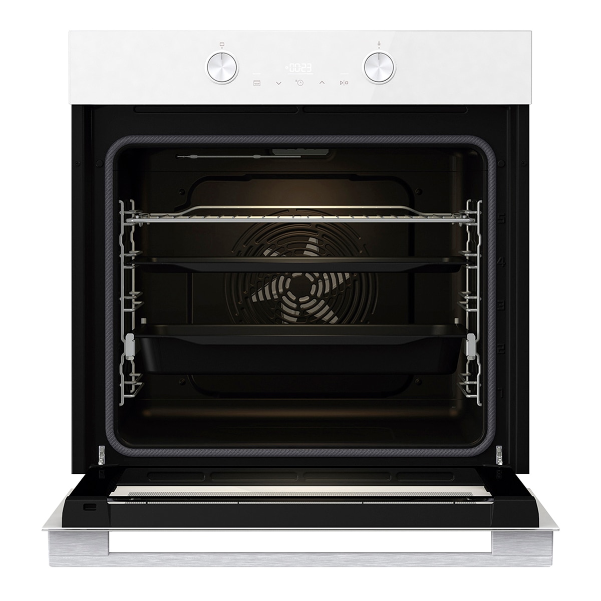 Horno multifunción Hisense pirolítico con función Air Fry - BI64223EPWG - Cristal blanco Cristal blanco-15