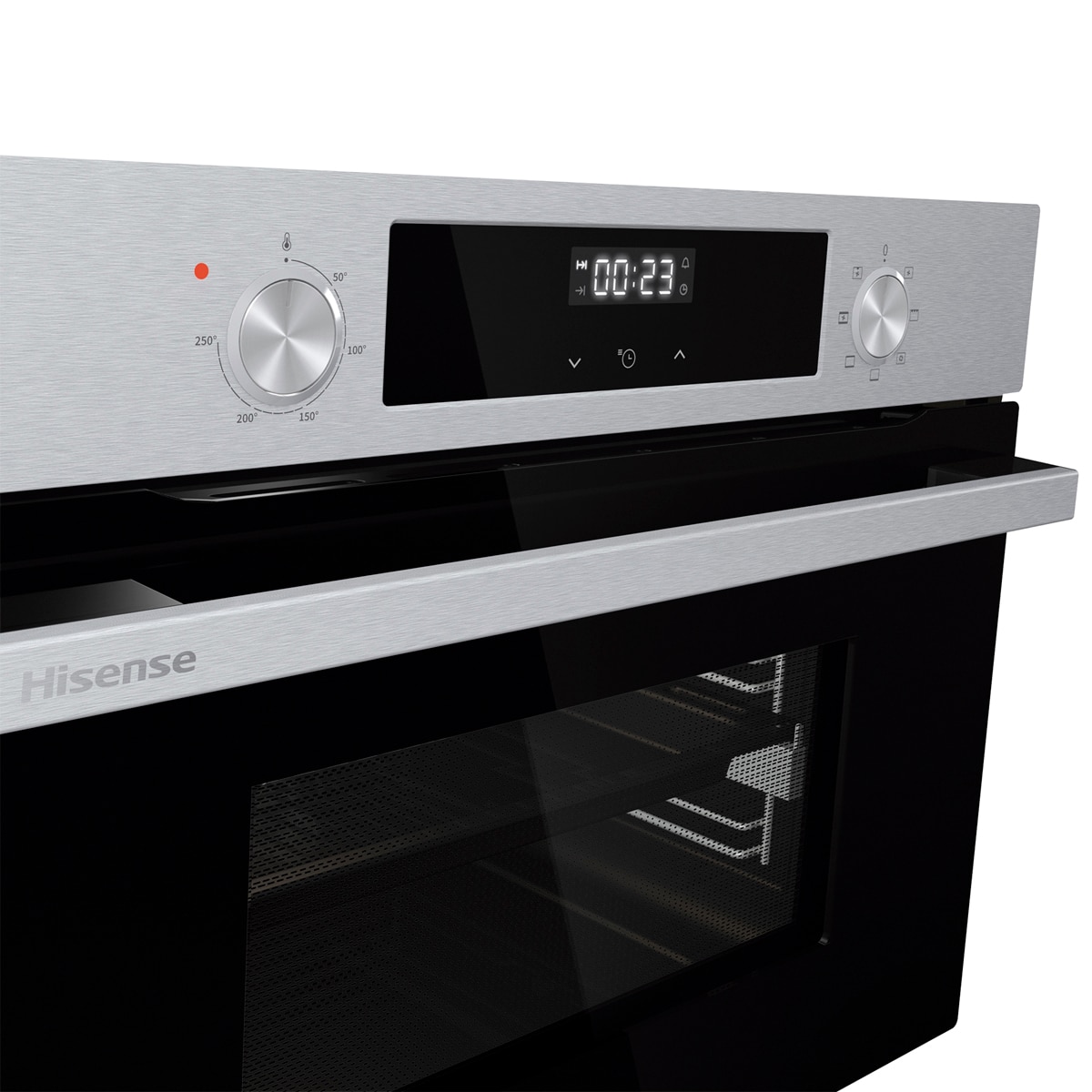 Horno multifunción compacto diseño horno de leña - BI44221AX - Inox Inox-15