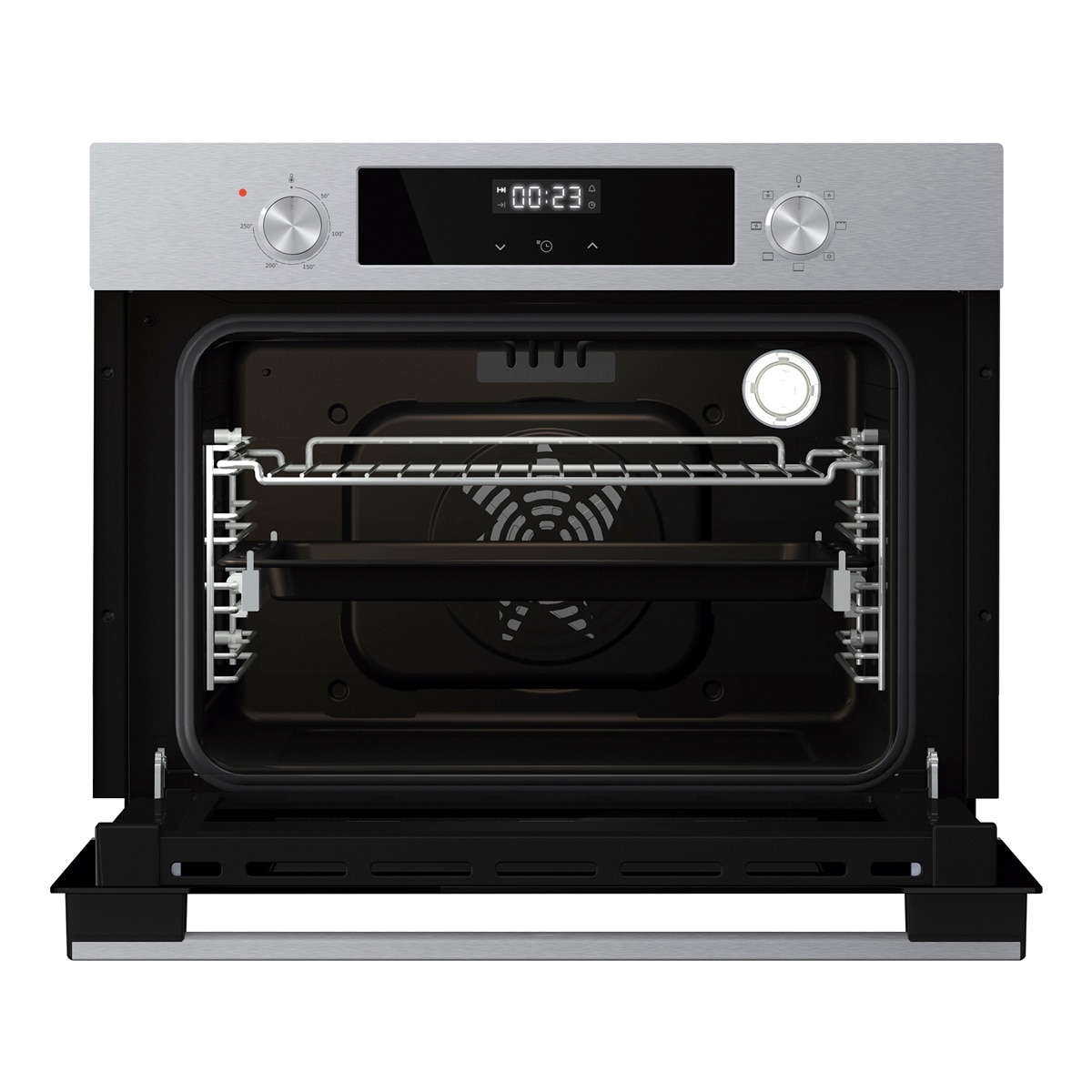 Horno multifunción compacto diseño horno de leña - BI44221AX - Inox Inox-16