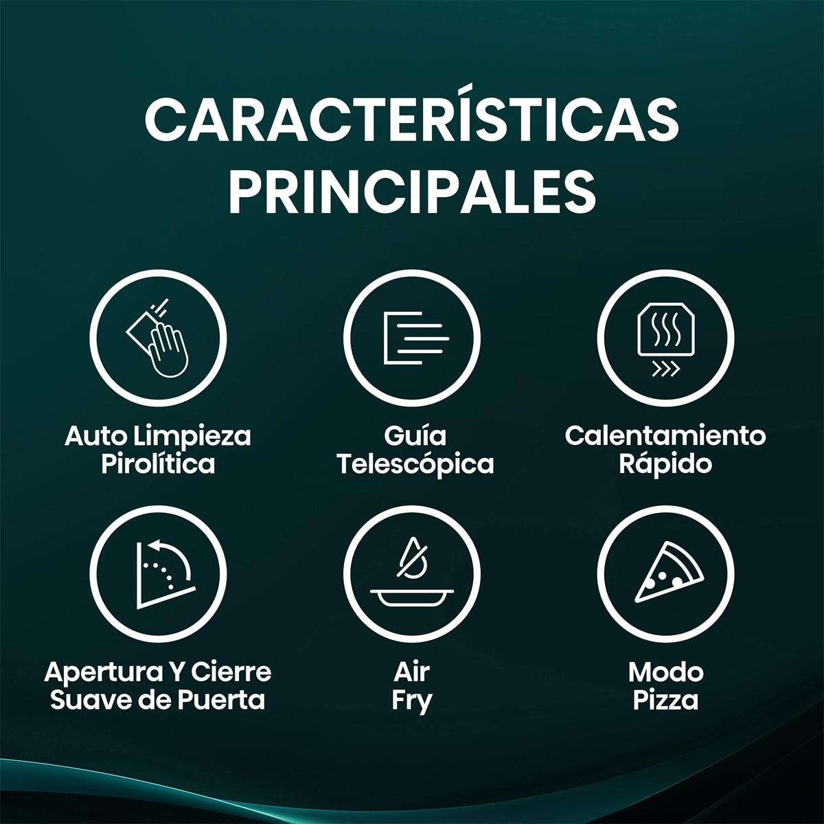 Horno multifunción Hisense pirolítico con función Air Fry - BI64223EPMB - Negro mate Negro mate-3
