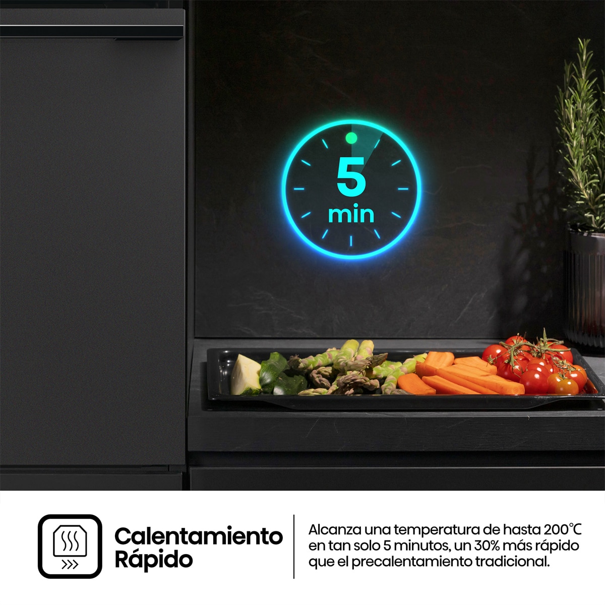 Horno multifunción Hisense pirolítico con función Air Fry - BI64223EPMB - Negro mate Negro mate-5
