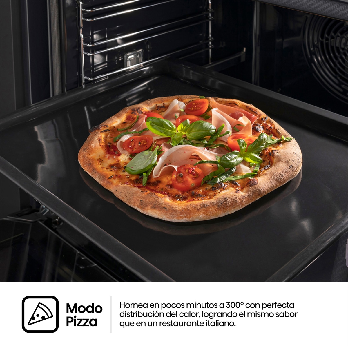 Horno multifunción Hisense pirolítico con función Air Fry - BI64223EPMB - Negro mate Negro mate-6