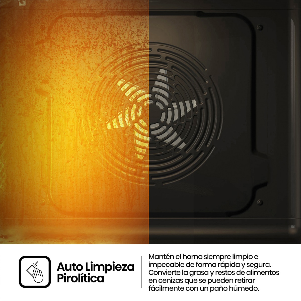 Horno multifunción Hisense pirolítico con función Air Fry - BI64223EPMB - Negro mate Negro mate-7
