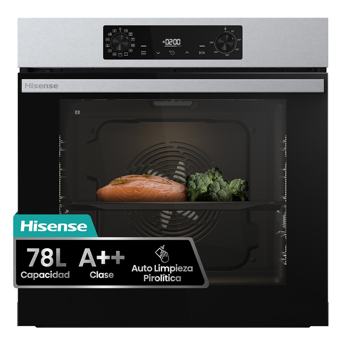 Imagen 0 de Horno multifunción Hisense pirolítico con función Air Fry - BI64226EPX