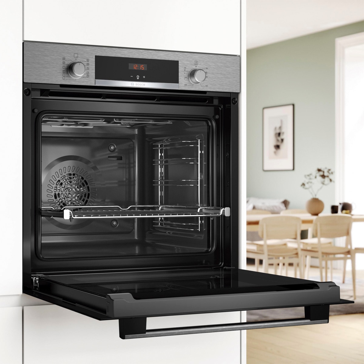 Horno multifunción Bosch, Serie 2 con función AirFry - HBA514ES4 Acero Inox-3