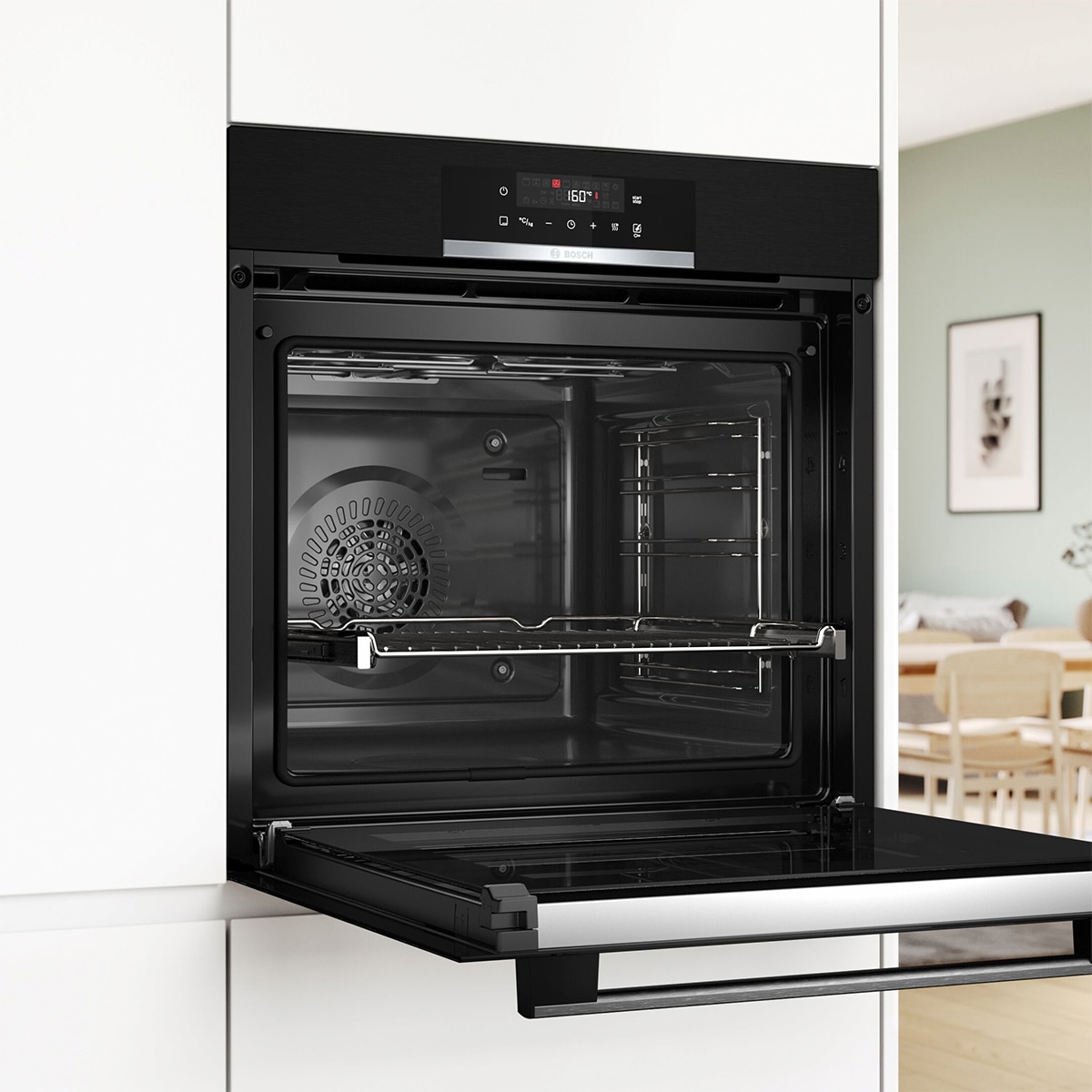 Horno multifunción Bosch, Serie 2, Función AirFry - HBA172EB3 Negro-4