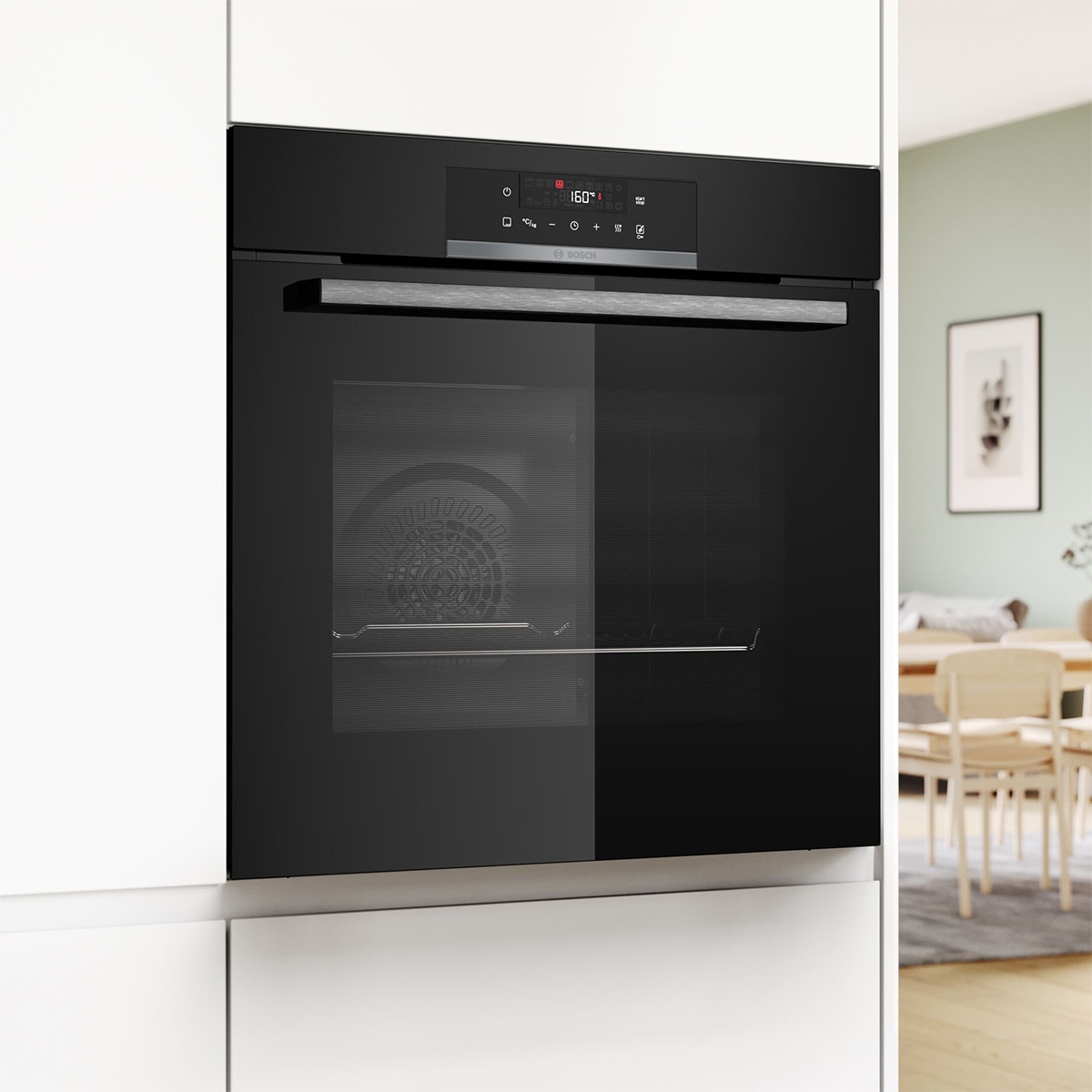 Horno multifunción Bosch, Serie 2, Función AirFry - HBA172EB3 Negro-5