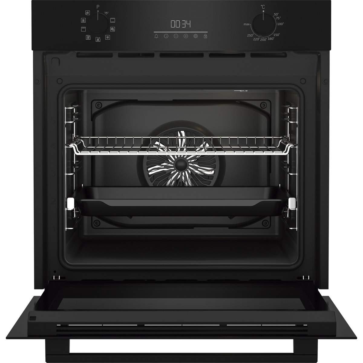 Horno multifunción Beko con 6 funciones y limpieza vapor - BCBIM17300KSB - Negro Negro-3