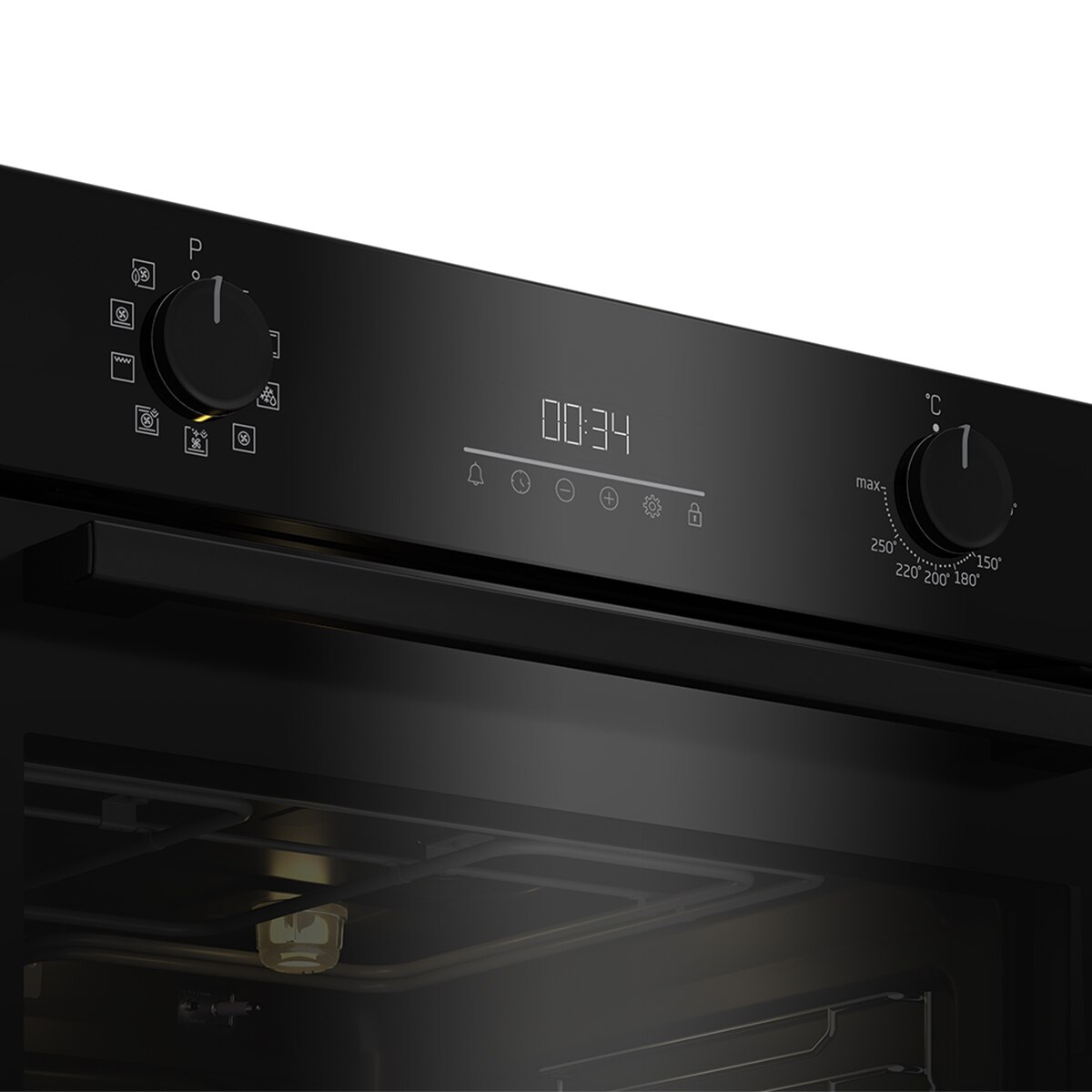 Horno multifunción Beko con 6 funciones y limpieza vapor - BCBIM17300KSB - Negro Negro-4