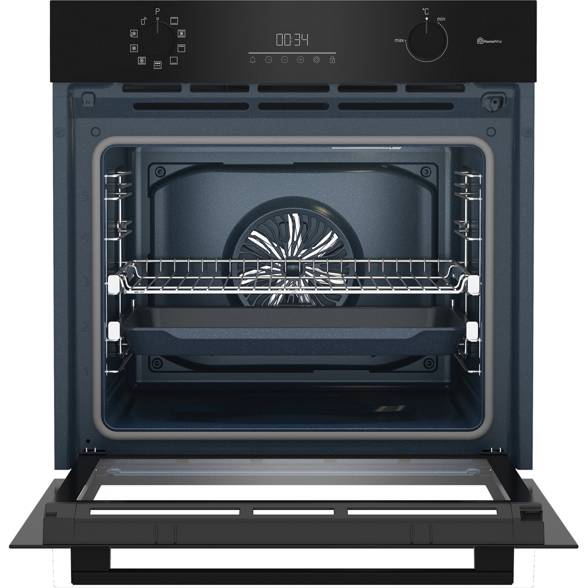 Horno multifunción Beko con 9 funciones y pirólisis -BCBIM17300KSBMPBC Negro-2