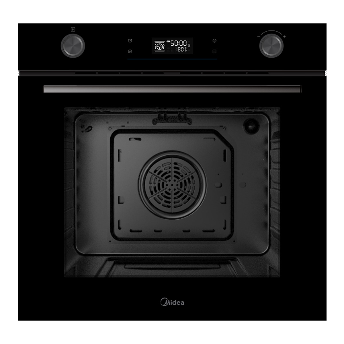Midea - Horno multifunción Midea pirolítico 70 litros - MBOG2-E6P90(BK).