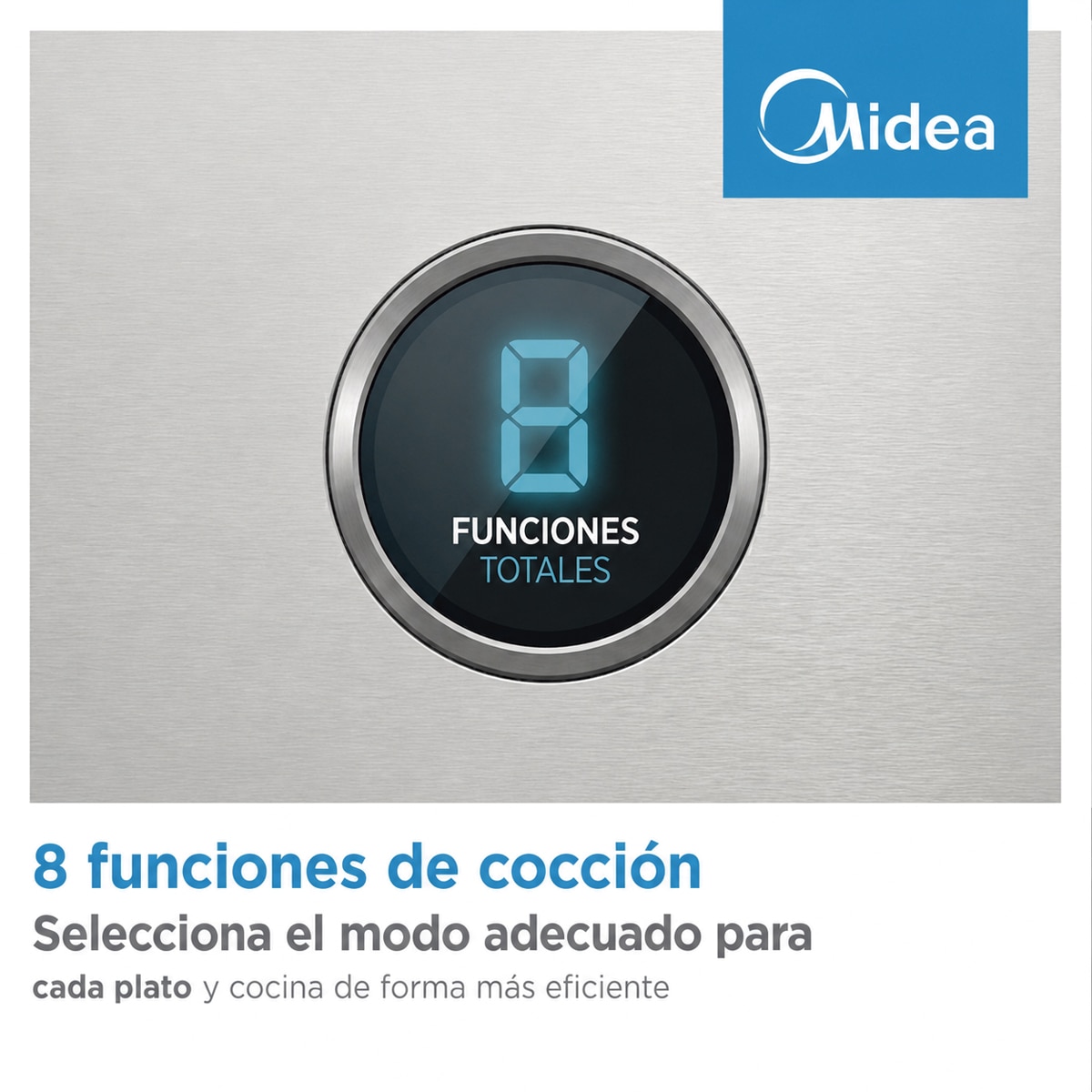 Horno multifunción Midea hidrolítico 70 litros - MBOG2-M5M80(SS) - Inox Inox-5