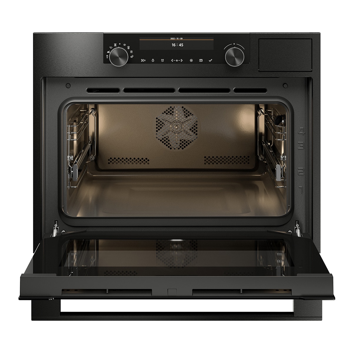 Horno multifunción, vapor Asko Sistema Pure Steam™ 45 cm - OCS8487B - Acero negro Acero negro-5