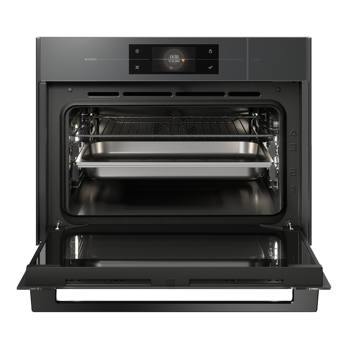 Horno multifunción, vapor Asko Sistema Pure Steam™ 45 cm - OCS8478GG - Gris perla Gris perla-4