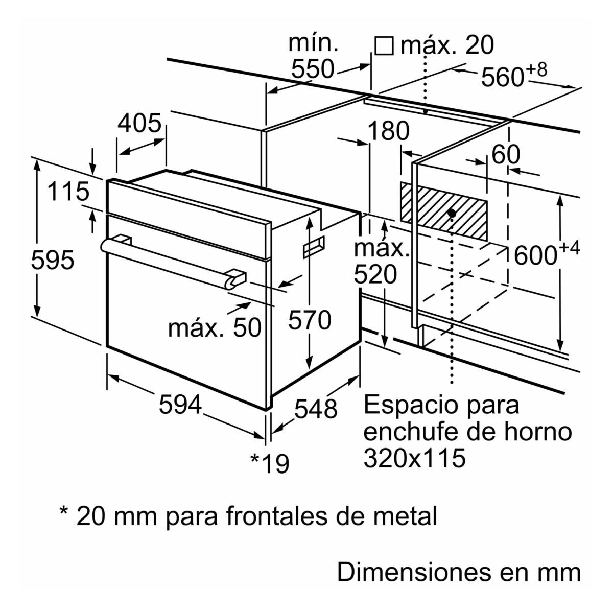 Horno multifunción Bosch, Serie 2, 3D Hotair - HBF011BR0 - Negros Negros-8