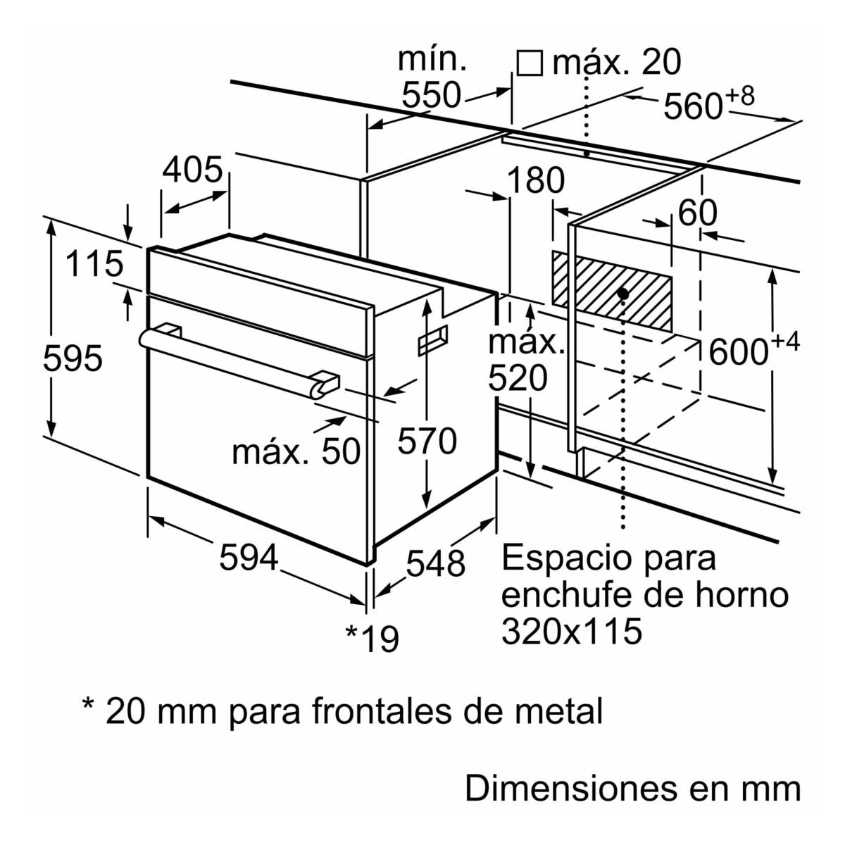 Horno multifunción Bosch, Serie 2, 3D Hotair - HBF011BA2 - Negros Negros-10