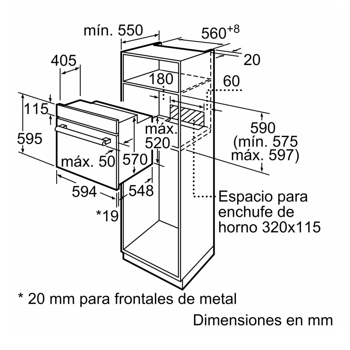 Horno multifunción Bosch, Serie 2, 3D Hotair - HBF011BA2 - Negros Negros-11
