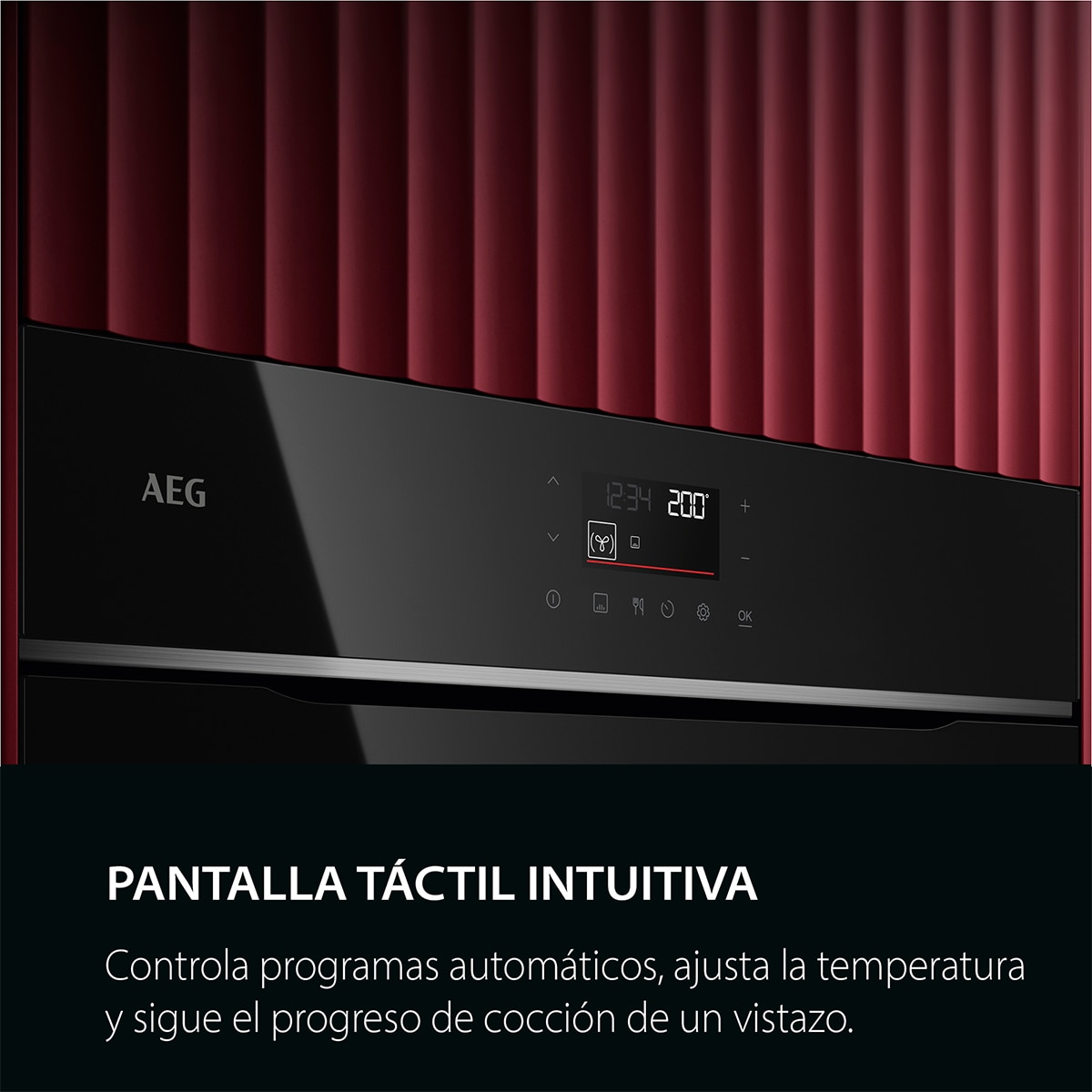 Imagen 5 de Horno AEG Pirolítico AirFry Cristal Negro S5000 TU5PB41ZPB - Negro Negro