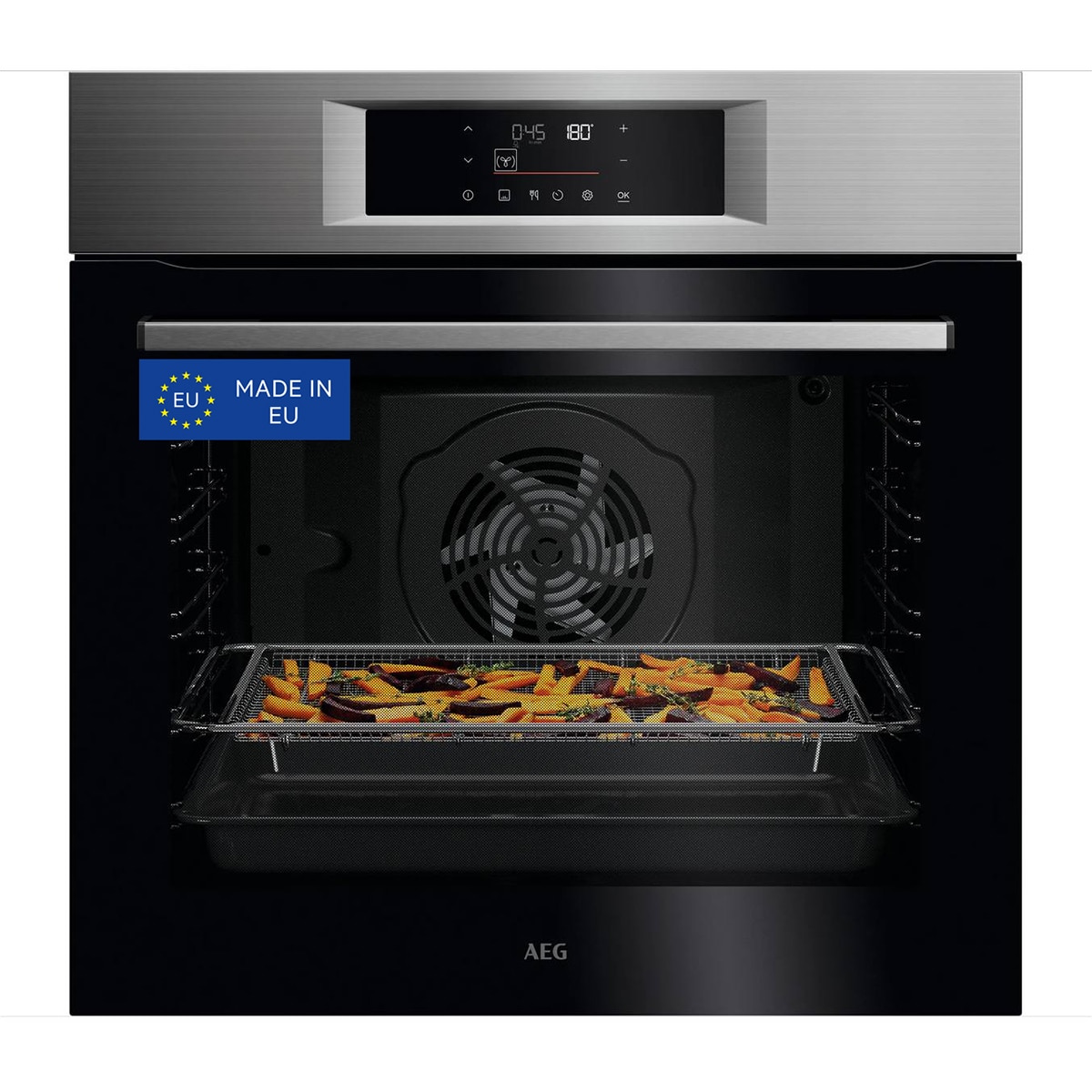 Imagen 1 de Horno AEG Pirolítico AirFry Inox Antihuellas S5000 OU5PB43PM Inox antihuellas