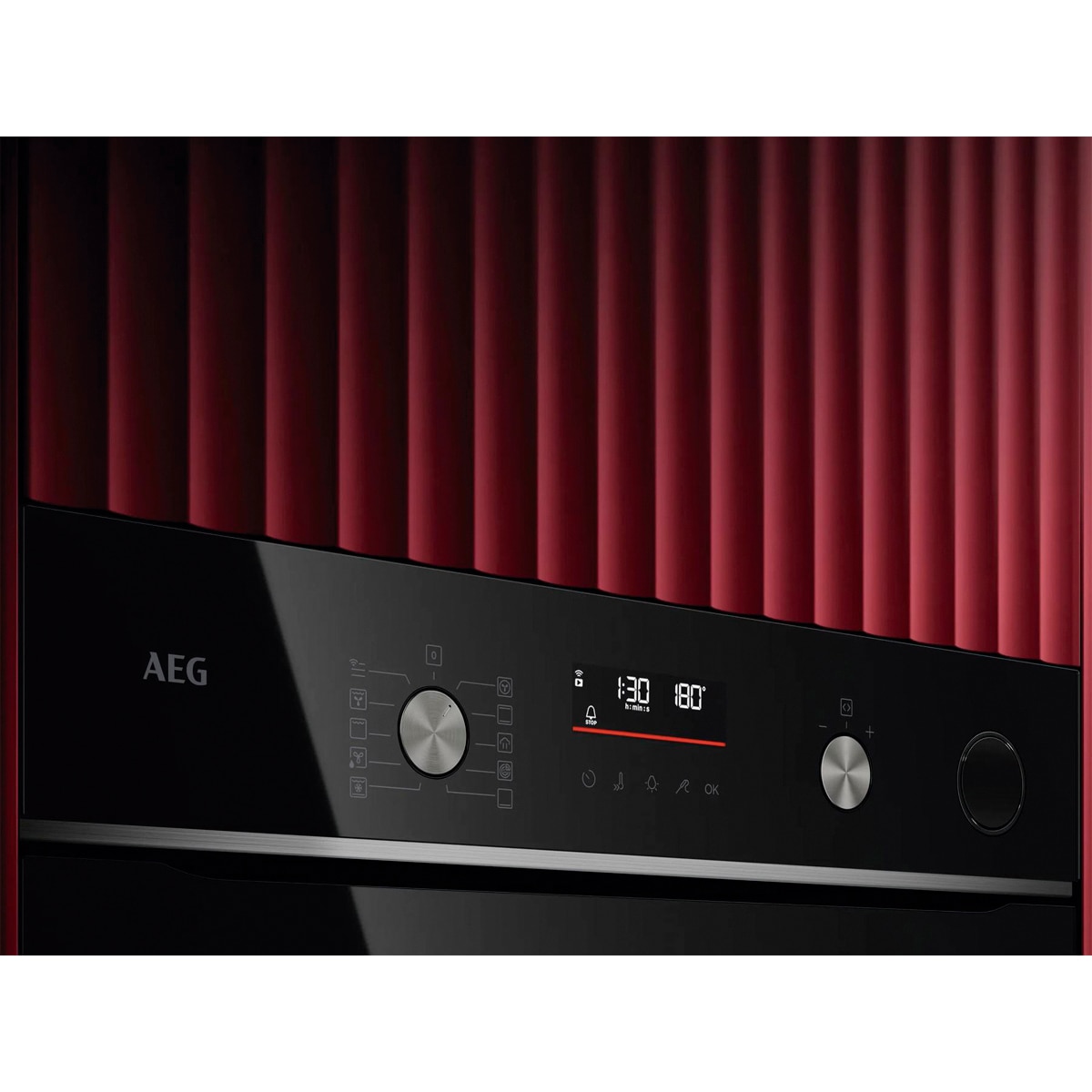 Horno AEG Vapor Pirolítico Sonda Térmica Resultados Jugosos Inox Antihuellas S6000 OR6PB51WSB Negro-4