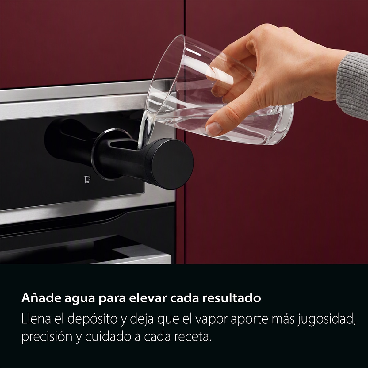 Horno AEG Vapor Pirolítico Sonda Térmica Resultados Jugosos Inox Antihuellas S6000 OR6PB51WSB Negro-9