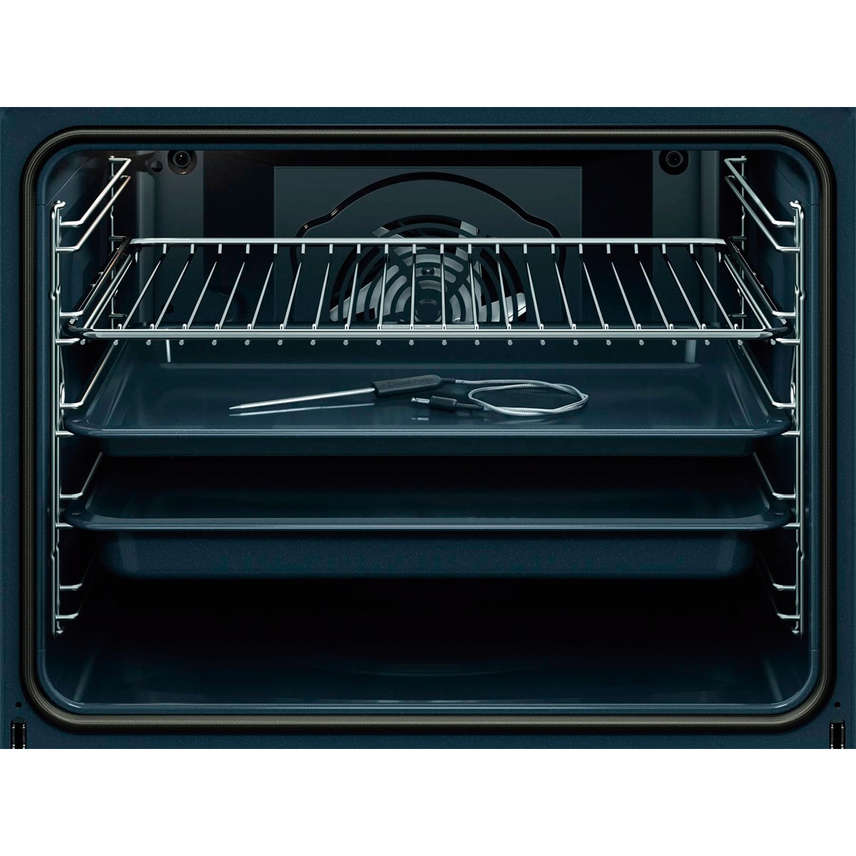 Horno AEG Vapor Pirolítico Sonda Térmica Resultados Jugosos Inox Antihuellas S6000 OR6PB51WSB Negro-11