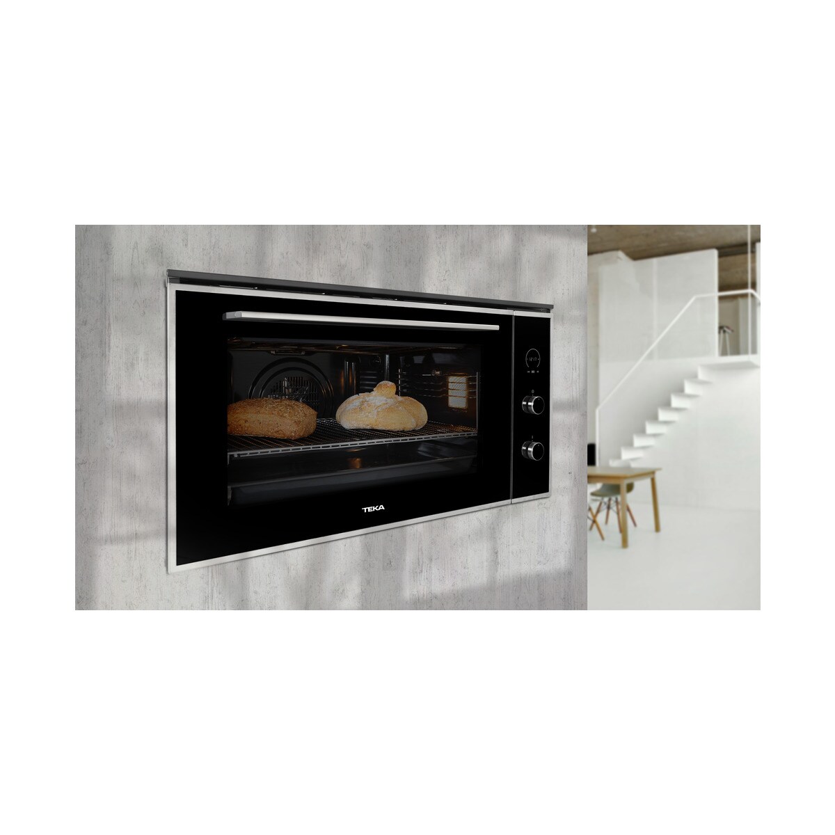 Forno Multifunções Teka HLF 940 SurroundTemp, Hydroclean® e de 77 Litros - Vidro Preto Preto/Inox-3