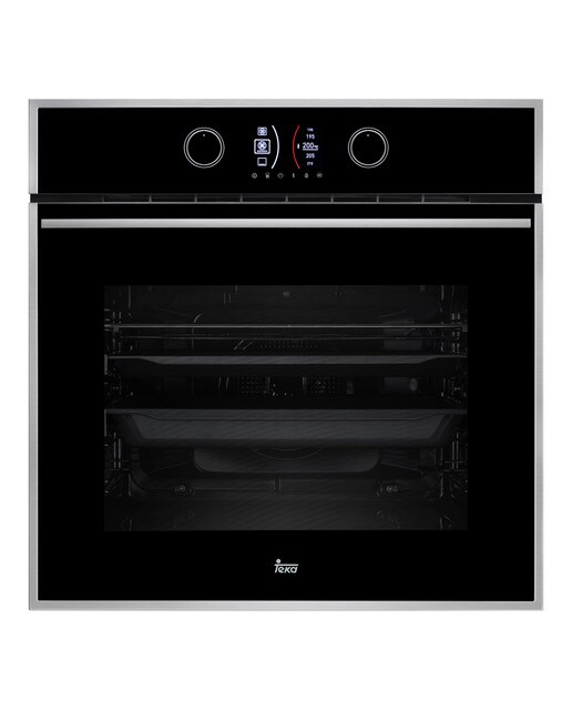Imagem 0 de Forno Multifunções Teka HLB 860 P SurroundTemp DualClean com Limpeza Pirolítico Hydroclean® Pro e de 70 Litros - Vidro Preto com Aro Inox