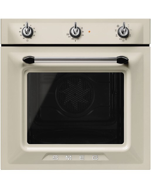 Forno Termoventilado Smeg Victoria SF6905P1 Limpeza VaporClean de 70 Litros - Creme Creme-1