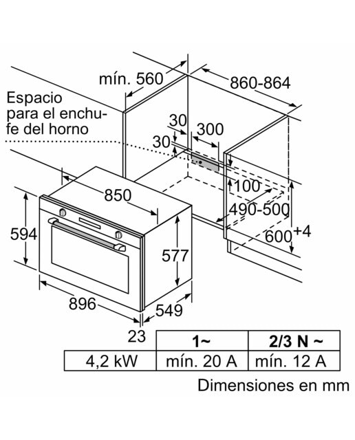 Forno Multifunções Bosch Série 6 VBD5780S0 Pirolítico e Hidrolítico de 112 L - Inox Aço/Cristal preto-3