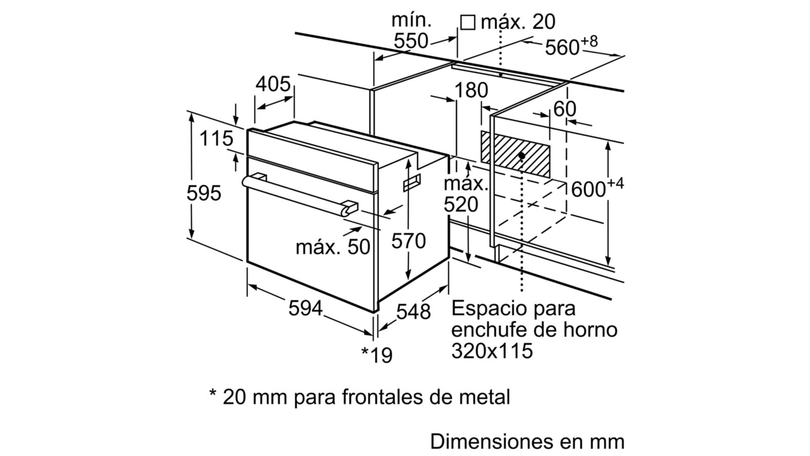 Horno multifunción Balay con 5 funciones - 3HB2010X0 Acero Inox-2
