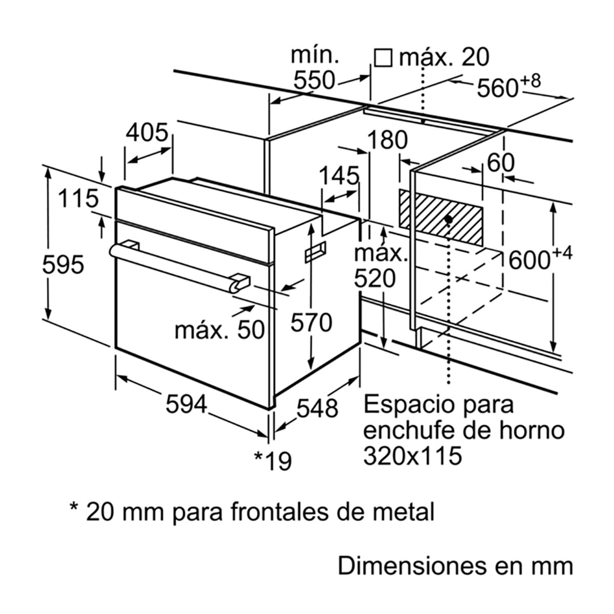 Horno multifunción Balay con 7 funciones - 3HB2030X0 Acero Inox-3