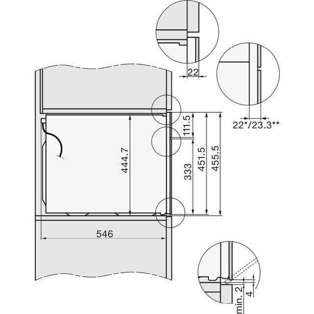 Forno com Micro-ondas Miele H 7240 BM EDST/CLST Multifunções de 43 Litros - Aço Inox CleanSteel Aço inoxidável-2