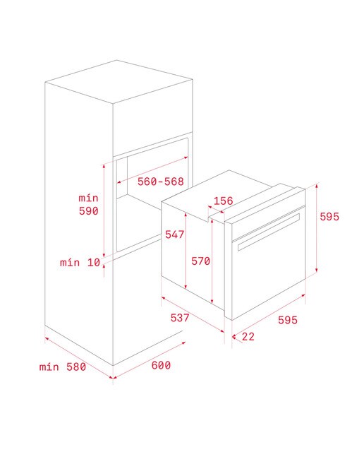 Forno Multifunções Teka HLB 8400 P BK Edição Urban Colors, SurroundTemp, DualClean Auto Limpeza Pirolítica + Teka Hydroclean® PRO e de 70 L - Preto Preto-10