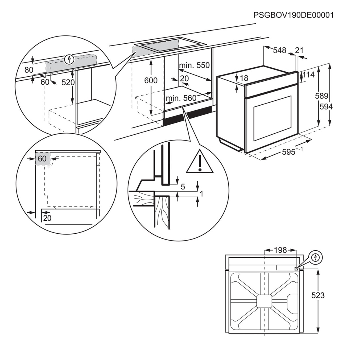 Horno multifunción Electrolux con limpieza AquaClean - EOH3H54X Inox antihuellas-4