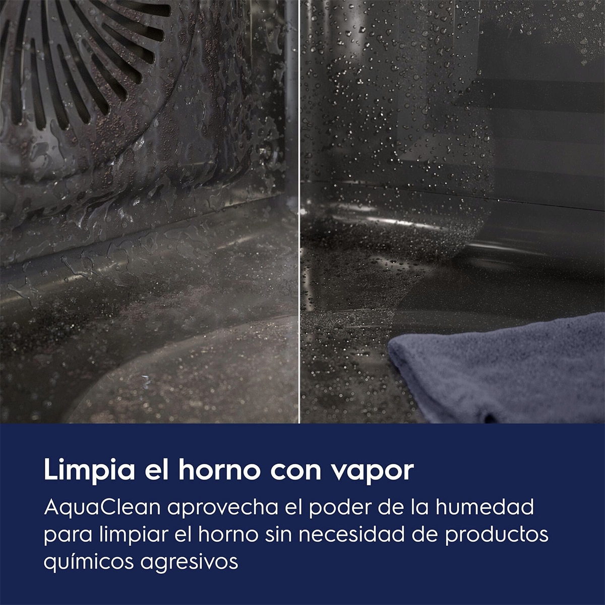 Horno multifunción Electrolux con limpieza AquaClean - EOH3H54X Inox antihuellas-5