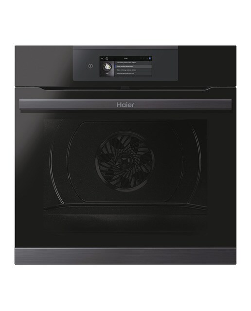 Horno multifunción Haier WIFI y limpieza por Aquálisis I-Touch Series 4- HWO60SM5T5BH - Negro Negro-1