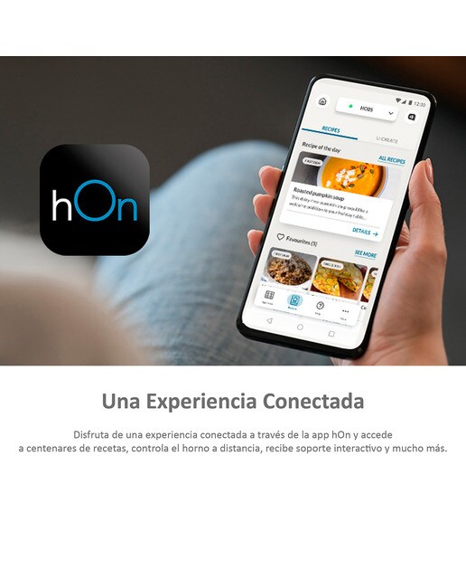Horno multifunción Haier WIFI y limpieza por Aquálisis I-Touch Series 4- HWO60SM5T5BH - Negro Negro-4