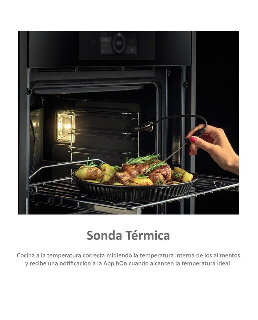 Horno multifunción Haier WIFI y limpieza por Aquálisis I-Touch Series 4- HWO60SM5T5BH - Negro Negro-5