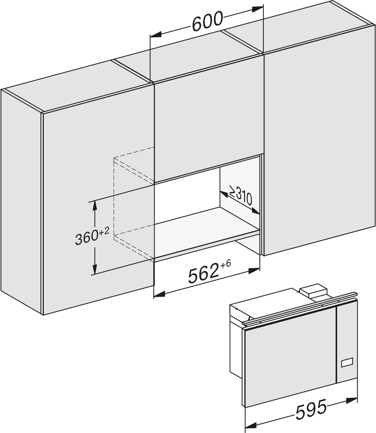 Micro-ondas Encastrável Miele M 2230 SC OBS EasySensor de 800 W e Capacidade de 17 Litros - Preto Obsidiana Preto-3